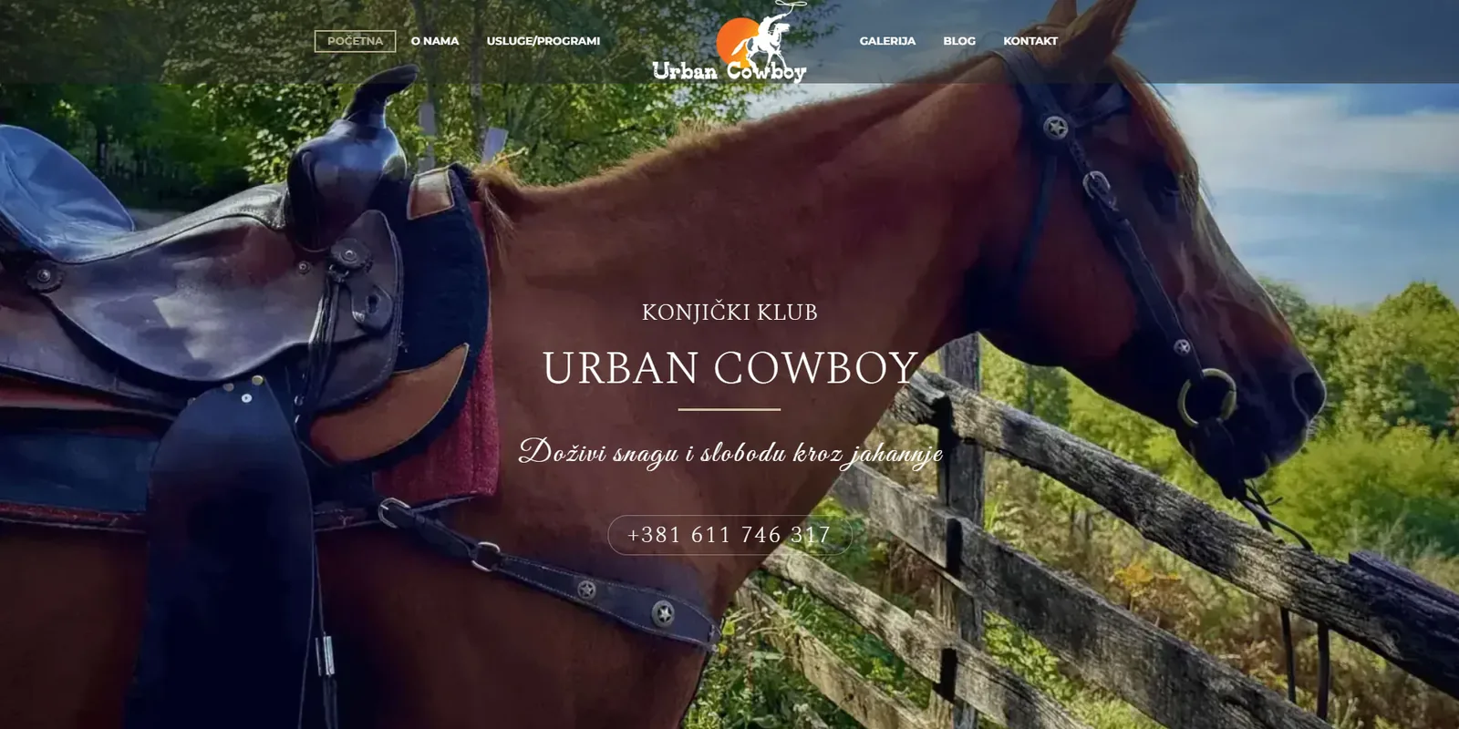 Sajt konjičkog kluba Urban Cowboy